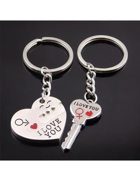 Porte-clés "I Love You" pour Couple : Un Cadeau Plein d'Amour