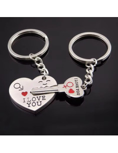 Porte-clés "I Love You" pour Couple : Un Cadeau Plein d'Amour 2
