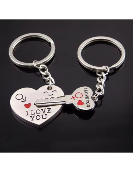 Porte-clés "I Love You" pour Couple : Un Cadeau Plein d'Amour