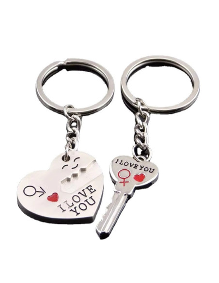 Porte-clés "I Love You" pour Couple : Un Cadeau Plein d'Amour