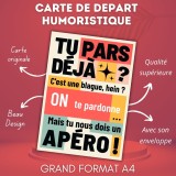 Carte départ collègue XXL – Format A4 simple — vue 3