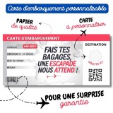 Lot de 2 cartes d’embarquement surprise à gratter — vue 3