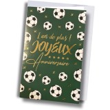 Carte anniversaire football – Un an de plus