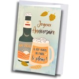 Carte anniversaire – Bière spéciale