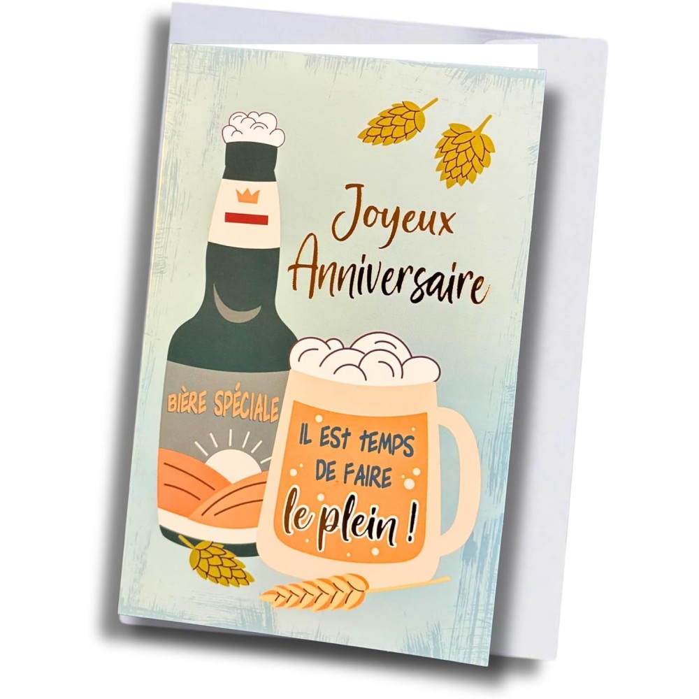 Carte anniversaire – Bière spéciale