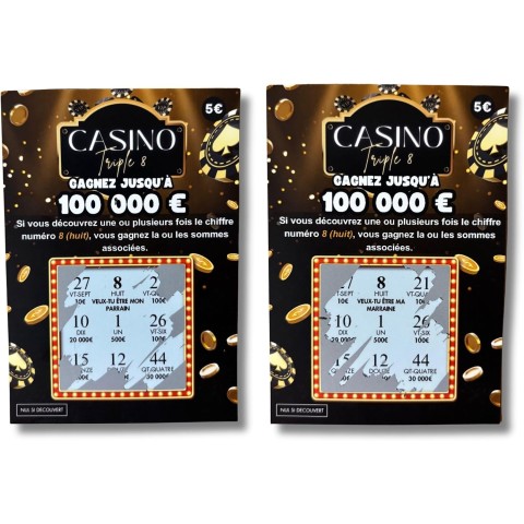 Cartes à gratter – Demande parrain et marraine