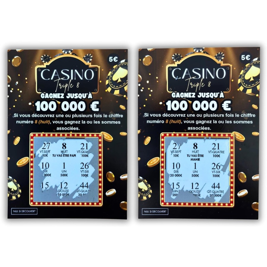 Duo cartes à gratter – Tu vas être papi et mamie