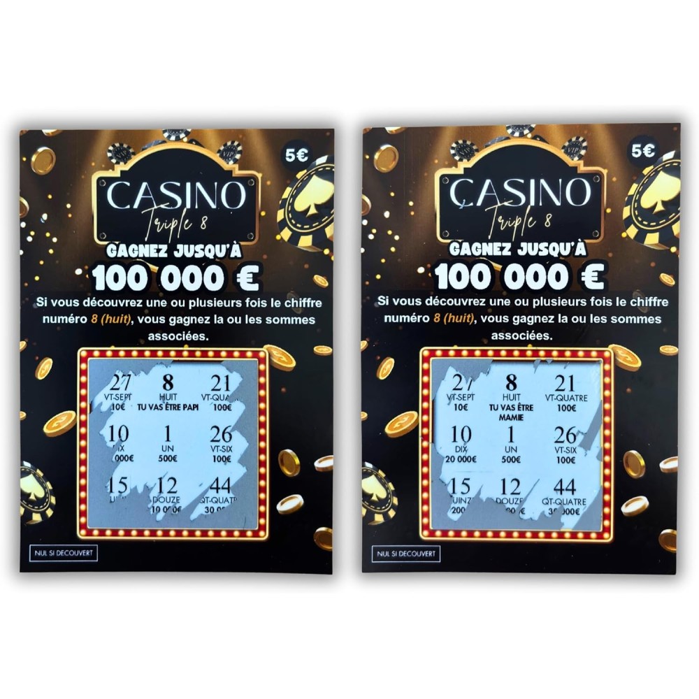 Duo cartes à gratter – Tu vas être papi et mamie
