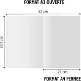 Carte départ collègue XXL – A3 pliée, A4 double — vue 3
