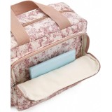 Sac à langer brodé personnalisé — Toile de Jouy — Rose — vue 4