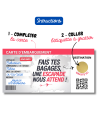 Carte d'Embarquement Personnalisable à Gratter| Billet Voyage Surprise
