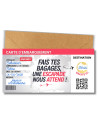 Carte d'Embarquement Personnalisable à Gratter| Billet Voyage Surprise