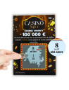 Cartes à Gratter Annonce de Grossesse Casino Triple 8 | Révélation "Bébé arrive"