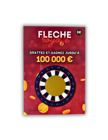 Carte à Gratter Annonce Grossesse "Flèche Royale" | Révélation Originale
