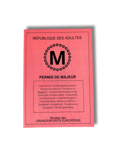 Permis de Majeur 18 ans : Le Cadeau Original d'anniversaire