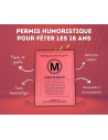 Permis de Majeur 18 ans : Le Cadeau Original d'anniversaire