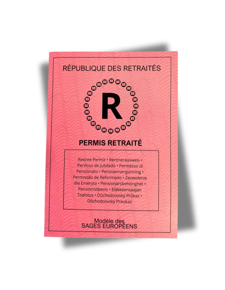 Permis Retraité Personnalisé : Cadeau Original et Humoristique pour Jeune Retraité