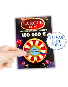 La Roue en Or - Carte à Gratter Annonce de Grossesse