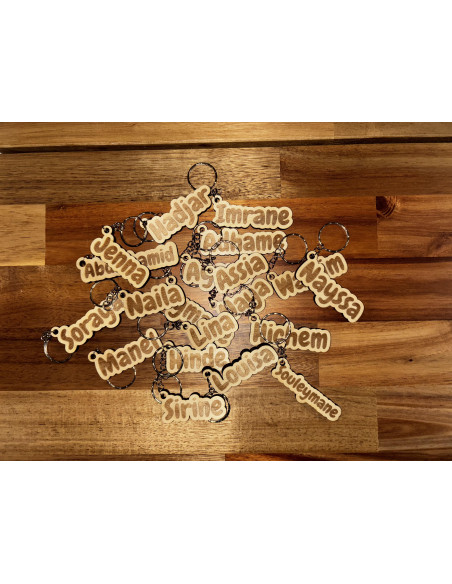 Porte-clés Personnalisés en Bois - Un cadeau unique et durable