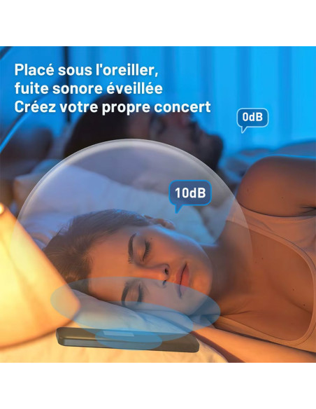 Haut-parleur Bluetooth 5.3 à Conduction Osseuse pour Oreiller