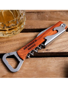 Tire-bouchon Multifonction "Mon bonheur en bouteille"